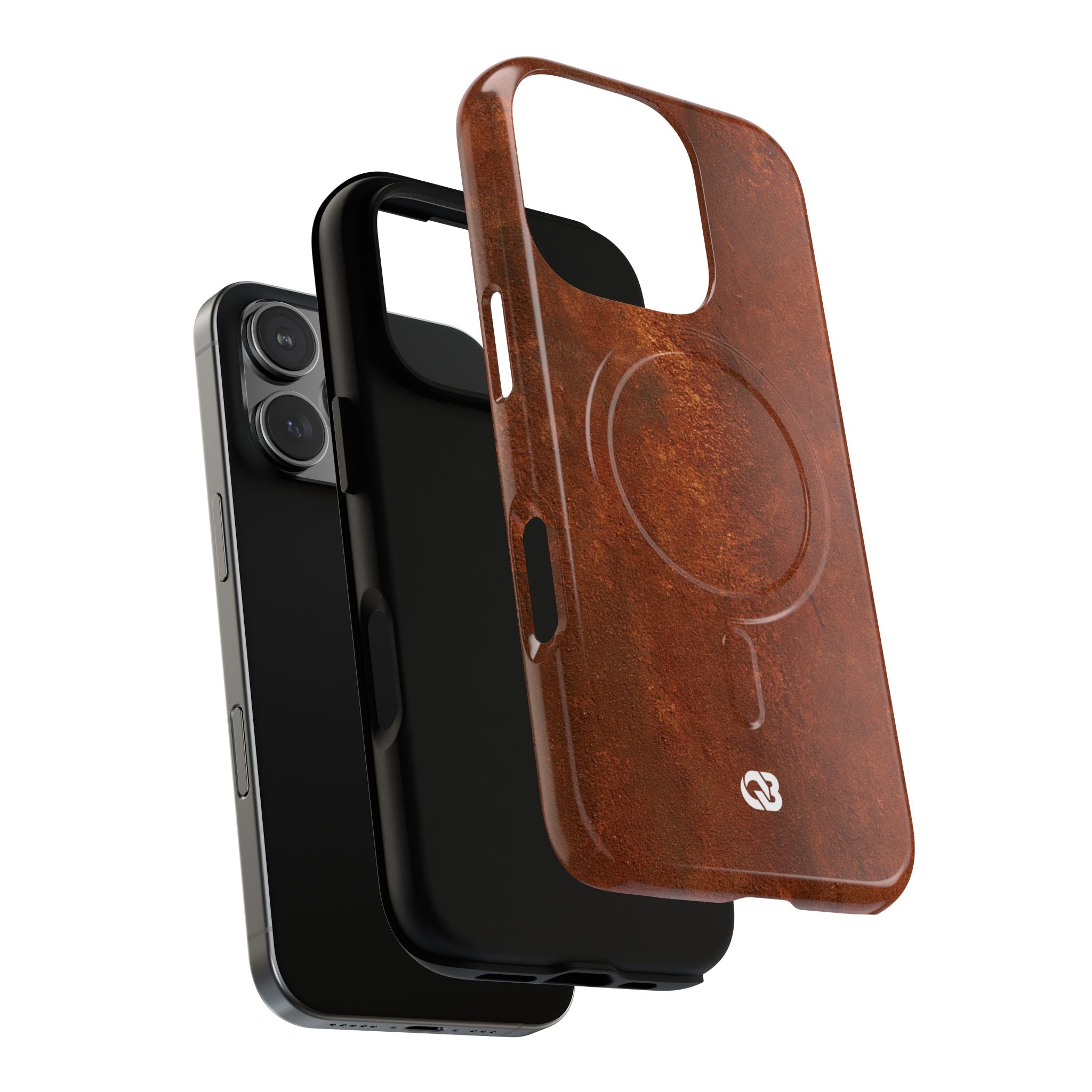 Orange Tough 2.0 Magsafe Phone Case for iPhone - Oxidized Iron Crust