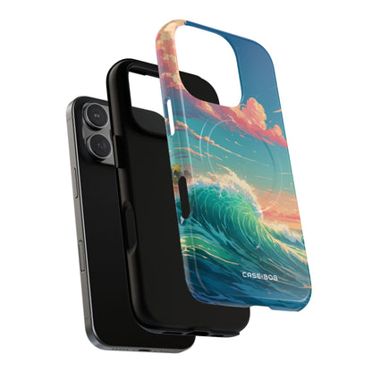 Turquoise Curl iPhone 16 Pro Case - Tough+
