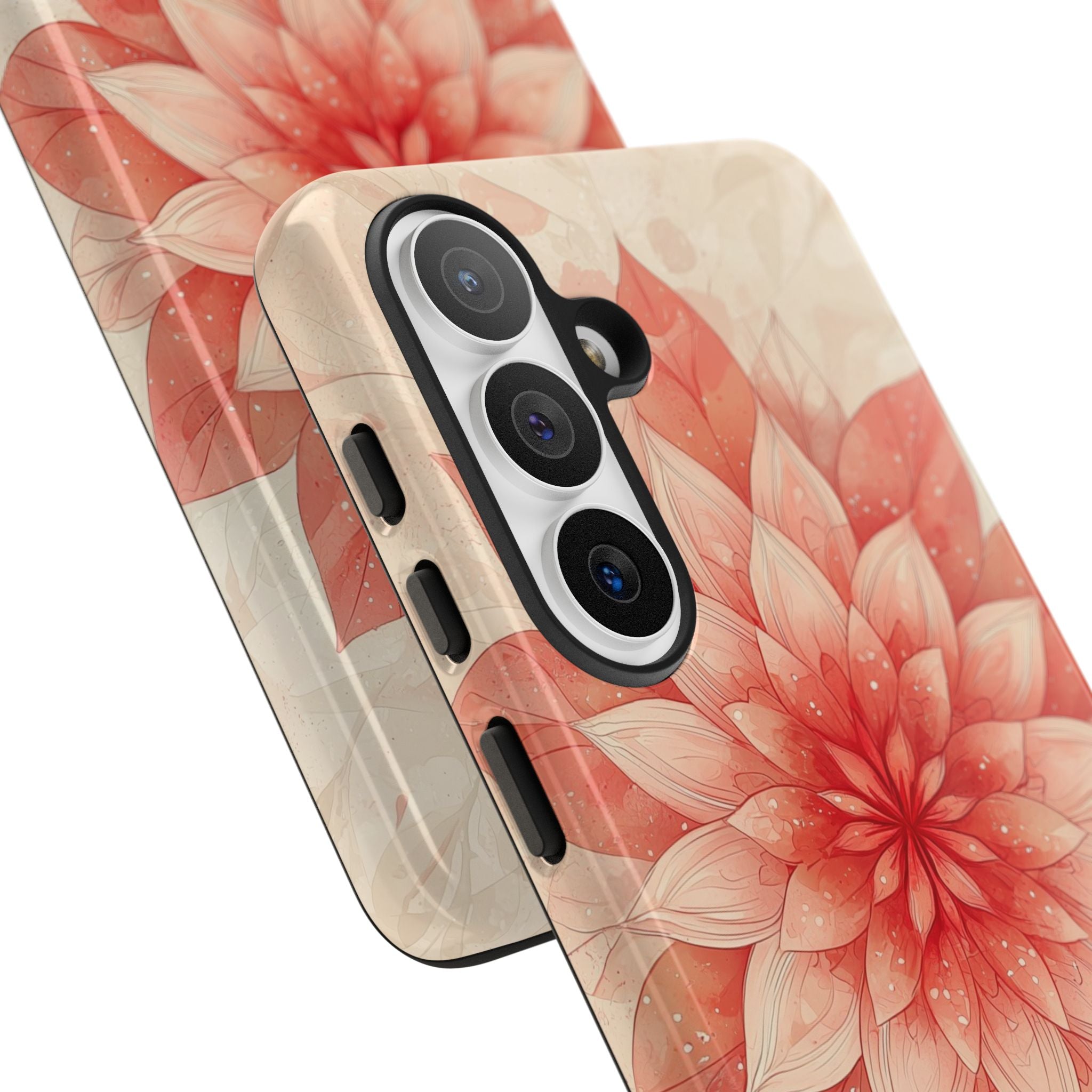 Coral Layered Bloom · Tough Handyhülle für Samsung