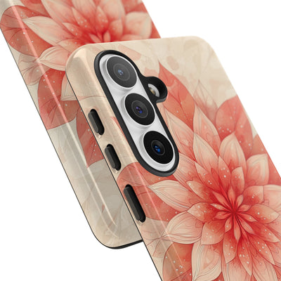 Coral Layered Bloom · Tough Handyhülle für Samsung