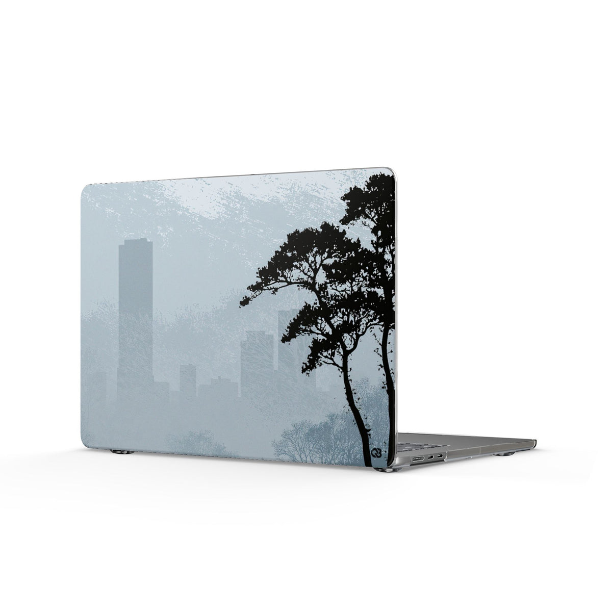 Misty Horizon · Clear Hard Case for MacBook · Blue