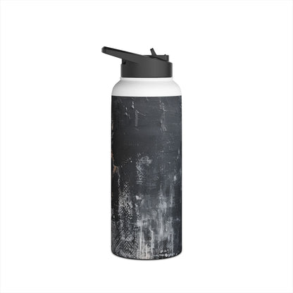 Midnight Brushstroke - Stainless Steel Water Bottle