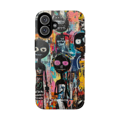 Black Silhouettes iPhone 16 Plus Case - Tough