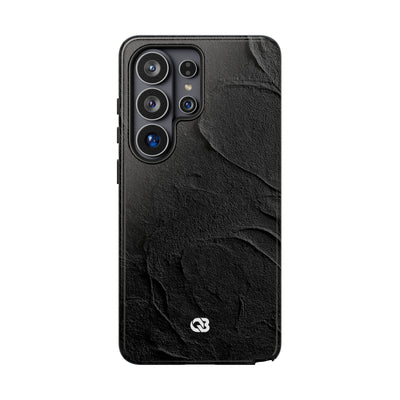 Obsidian Stucco Relief · Tough Phone Case for Samsung · Black