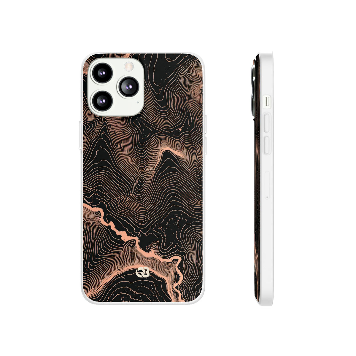Mesa Elevation Contour · Lite Phone Case for iPhone ·  Black