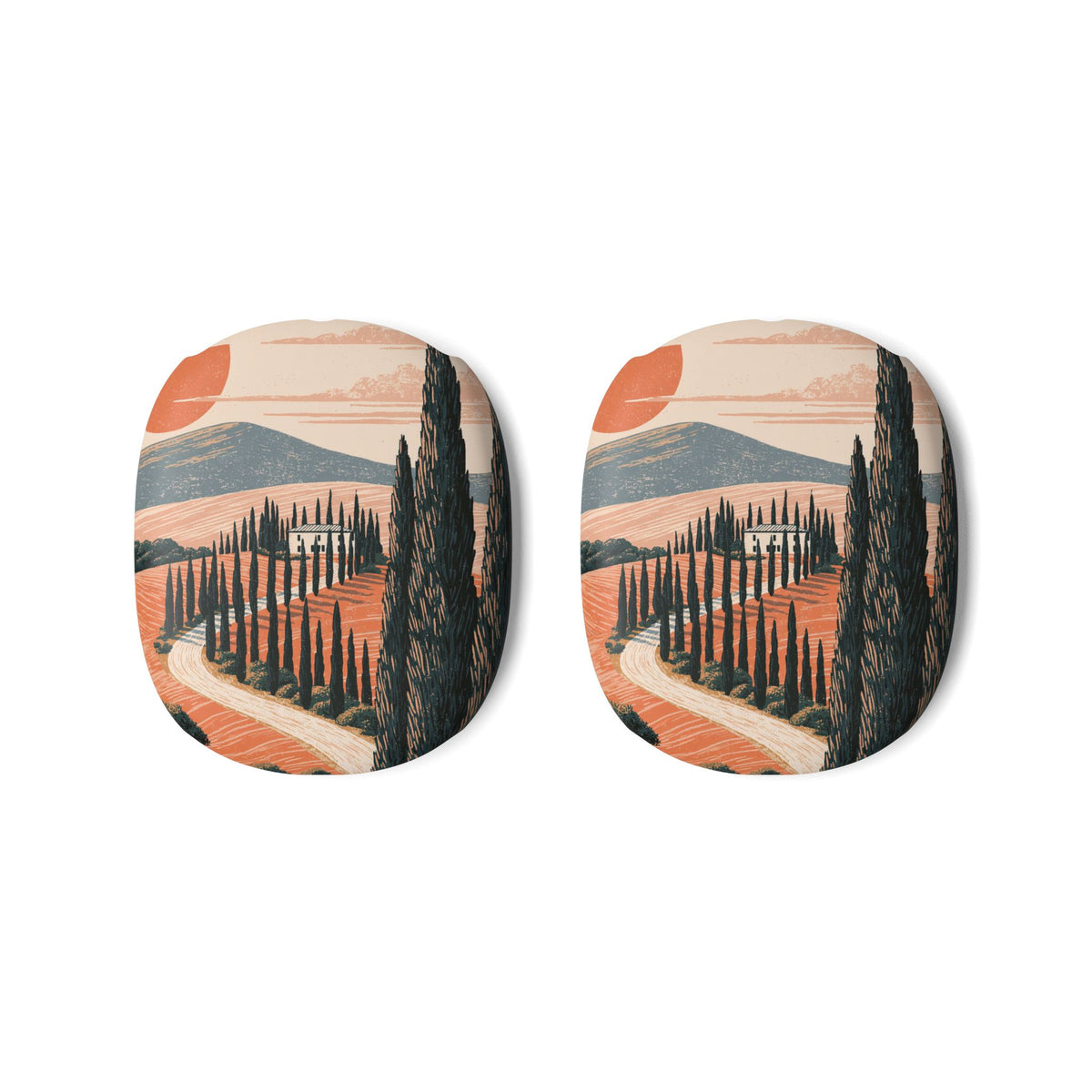 Tuscan Cypress Horizon · Hard Case for AirPods Max · Orange