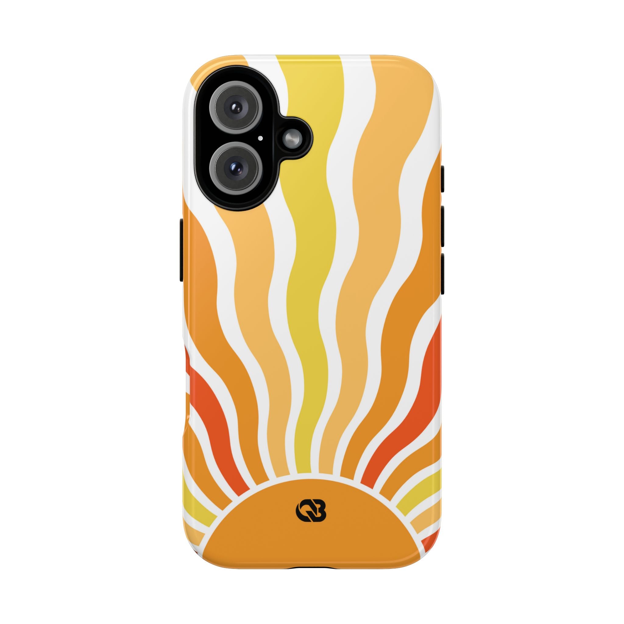 Amber Solar Waves · Tough Phone Case for iPhone