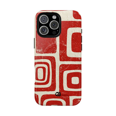 Vermilion Block Motif · Tough 2.0 Magnetic Phone Case for iPhone · Red