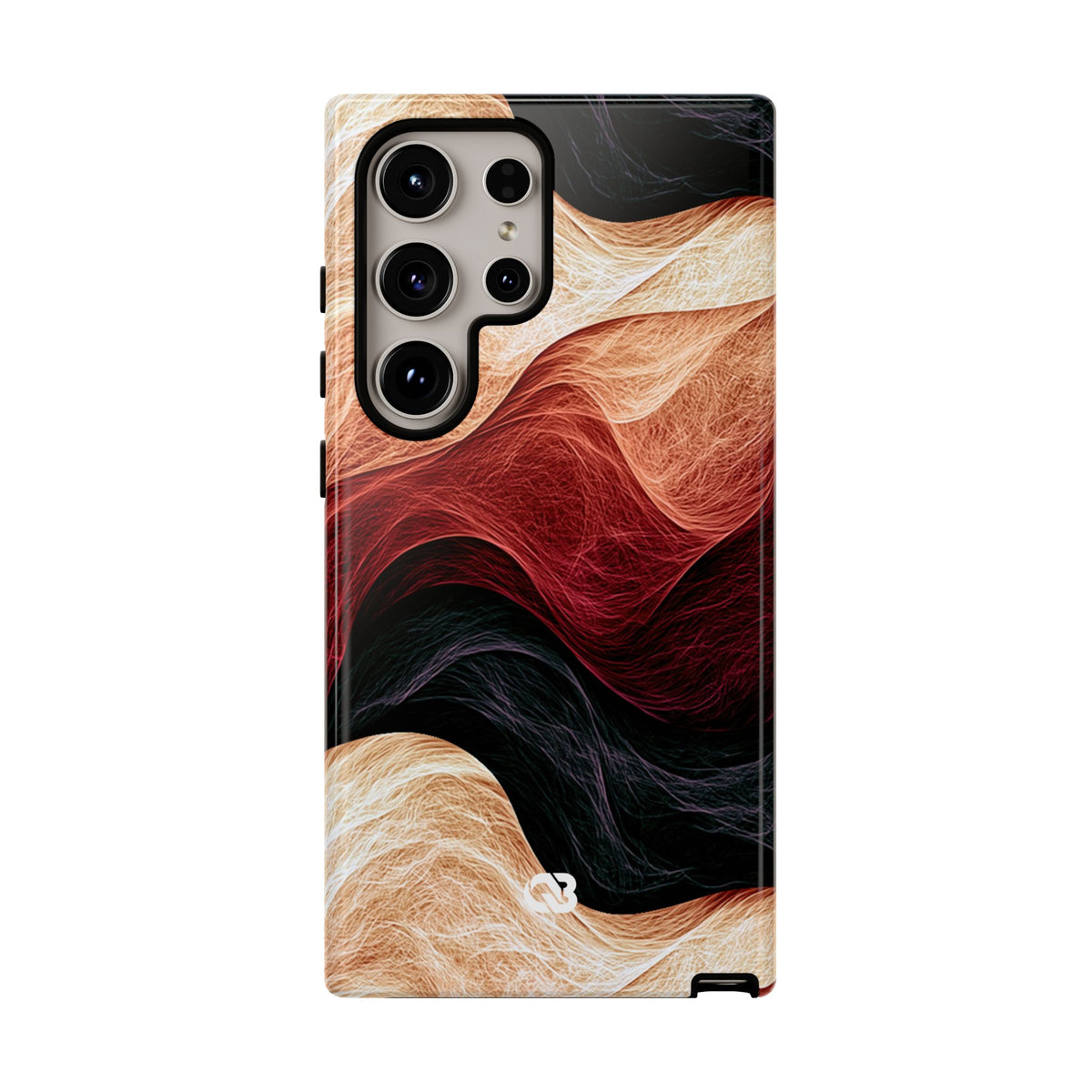 Ember Wave Dispersion · Tough Phone Case for Samsung · Red