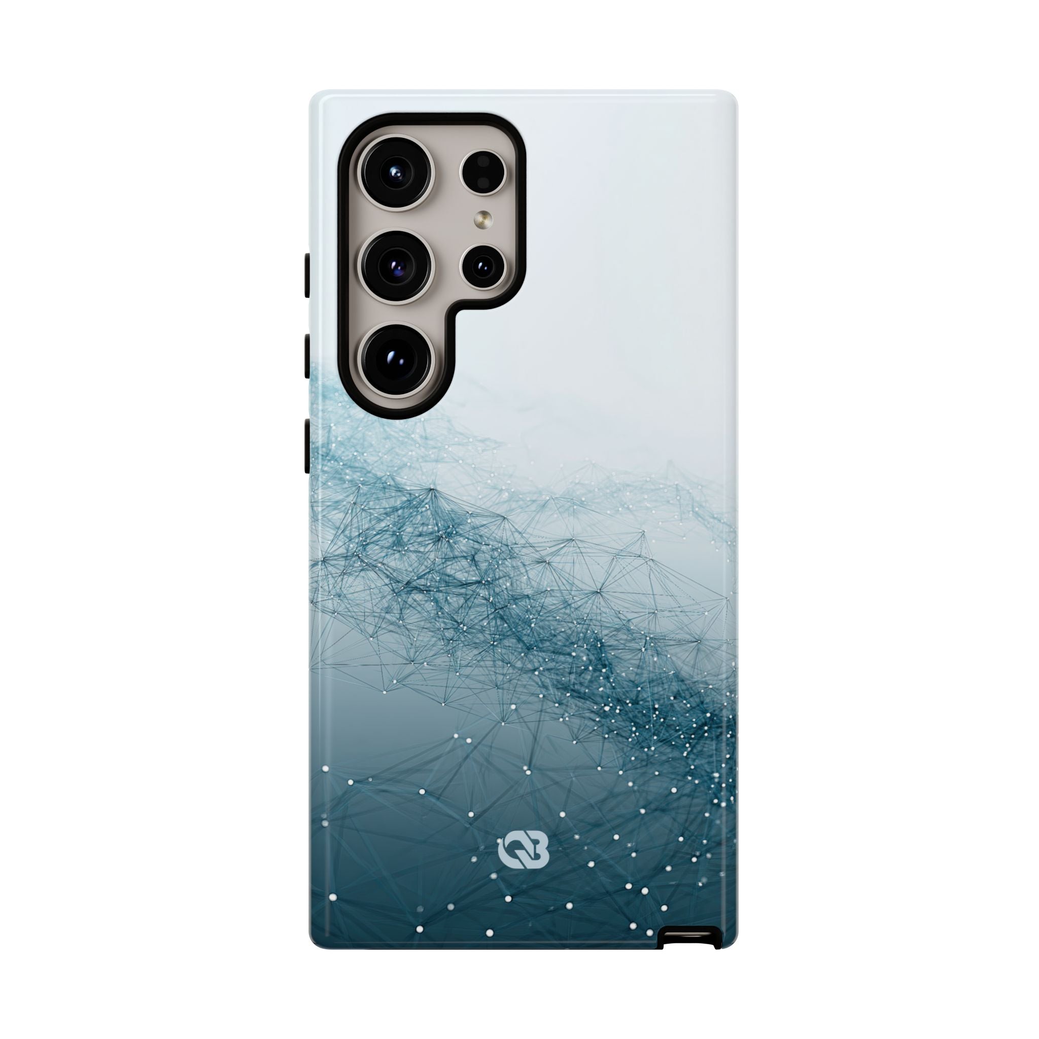 Teal Tough Phone Case for Samsung - Cyan Vector Lattice