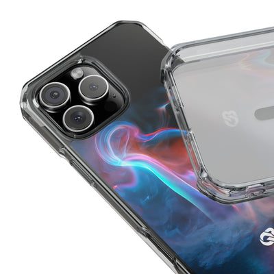 Neon Waveform · Clear Impact Magnetic Phone Case for iPhone · Black