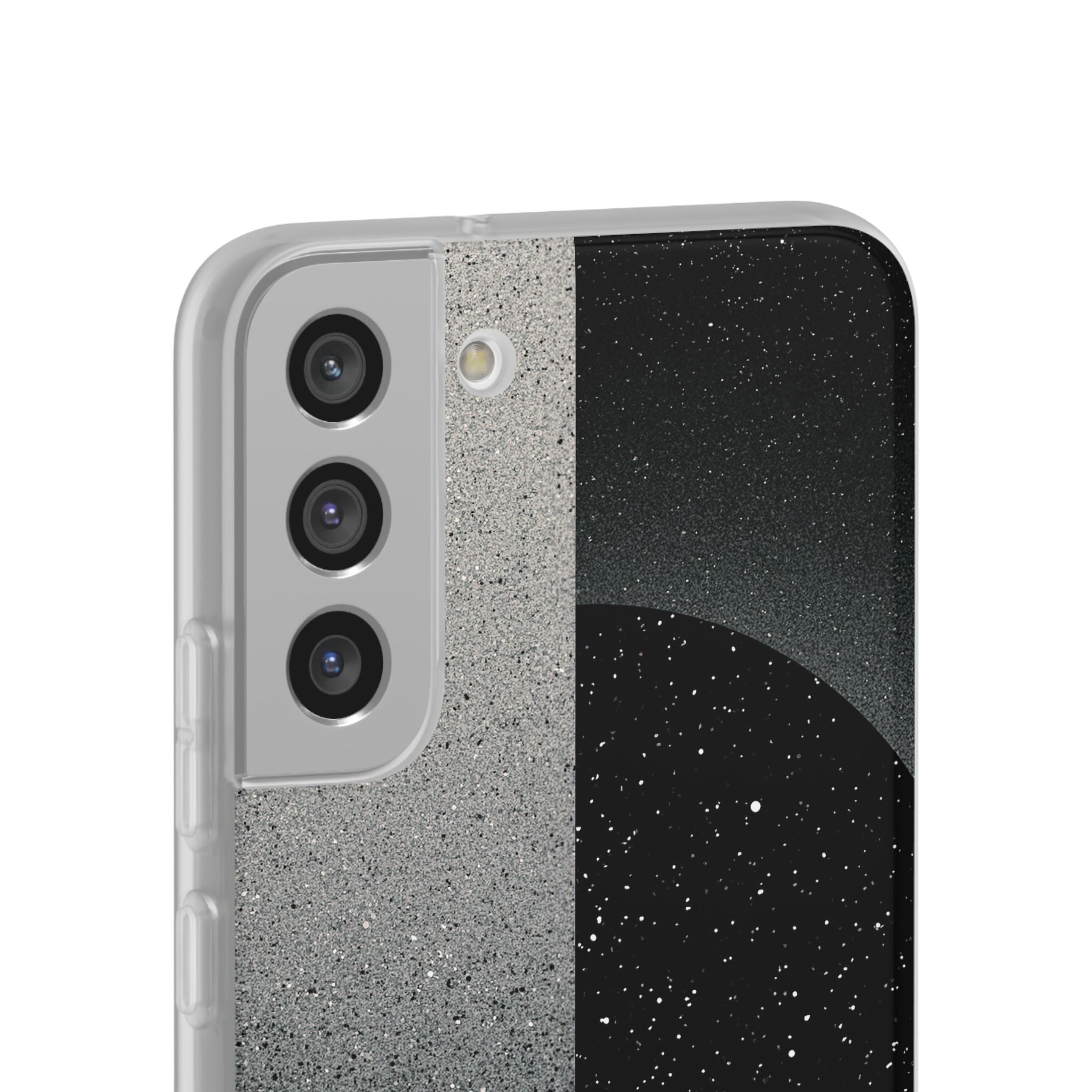 Black Lite Phone Case for Samsung - Lunar Static Orbit