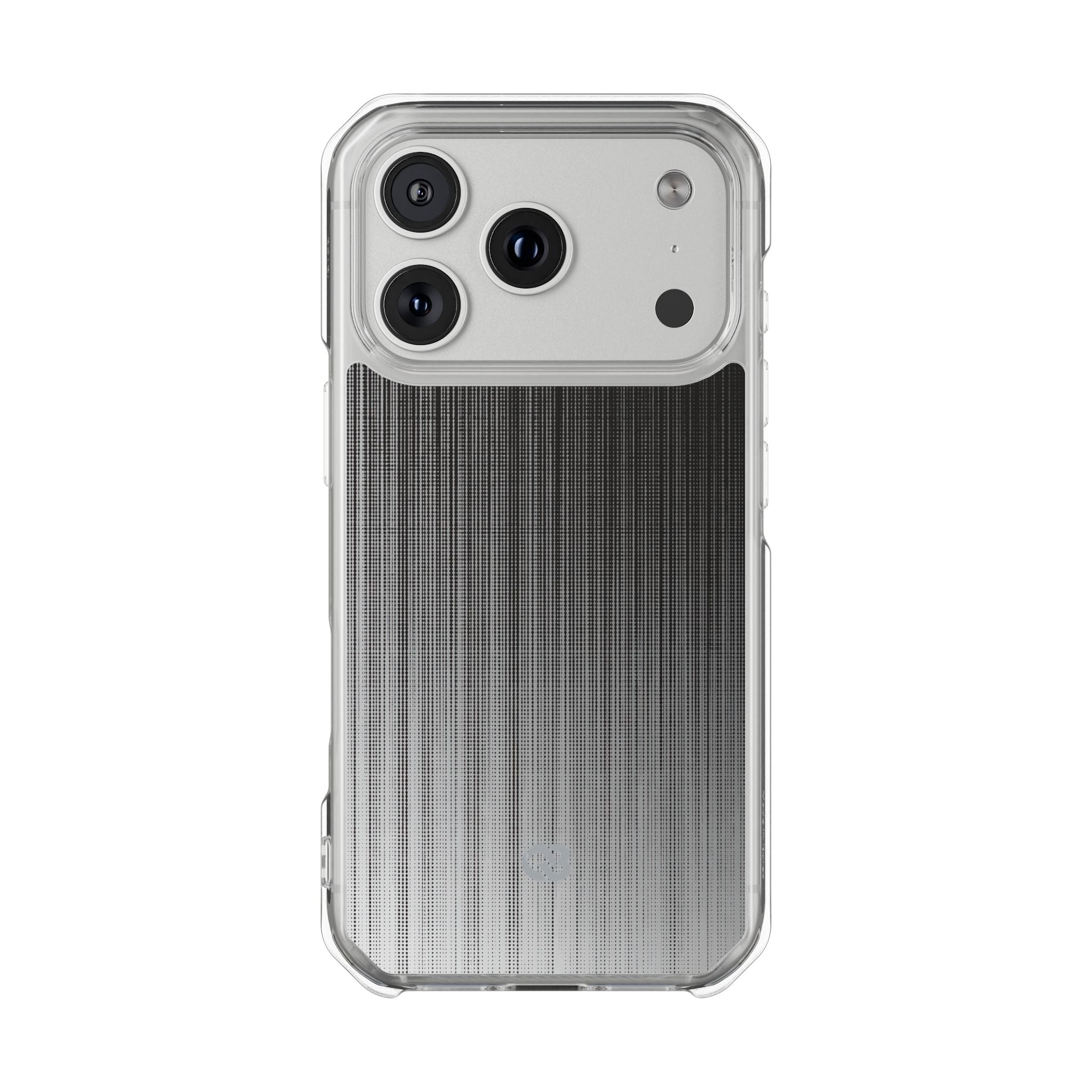 Grey Impact MagSafe Phone Case for iPhone - Static Vertical Dither