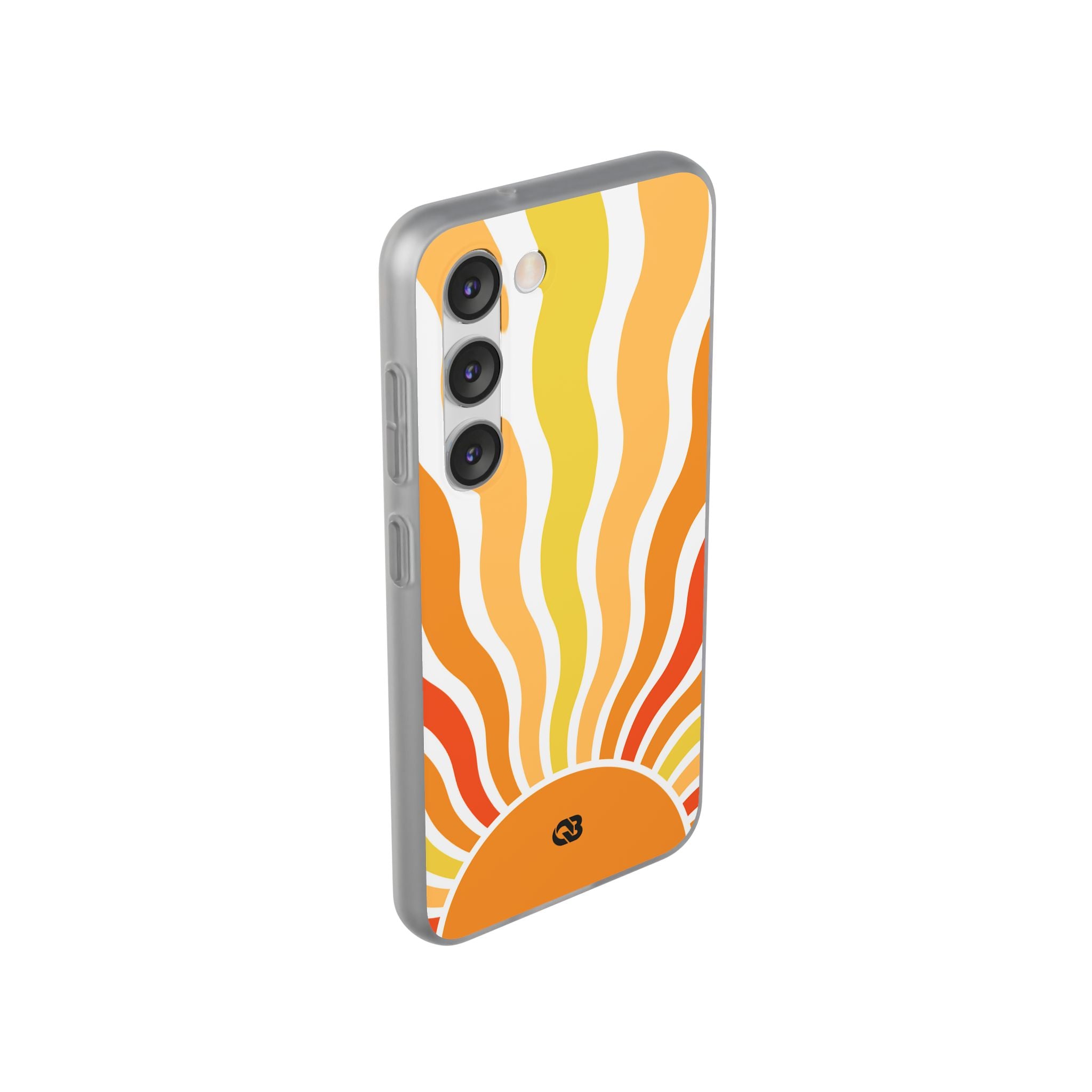 Amber Solar Waves · Soft Phone Case for Samsung