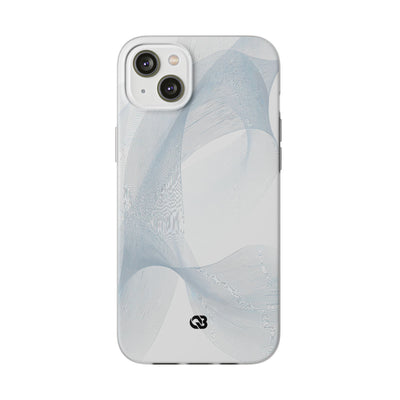 Glacial Contour Waves · Lite Phone Case for iPhone ·  White