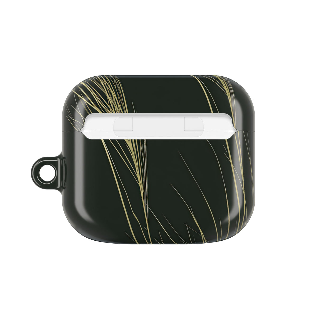 Golden Whispering Reeds · Hard Case for AirPods & AirPods Pro · Green