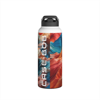 Fabric Peaks Sunset - Stainless Steel Water Bottle