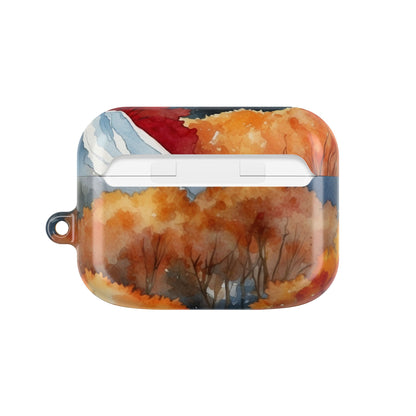 Snowcapped Ember Mountains - AirPods Case