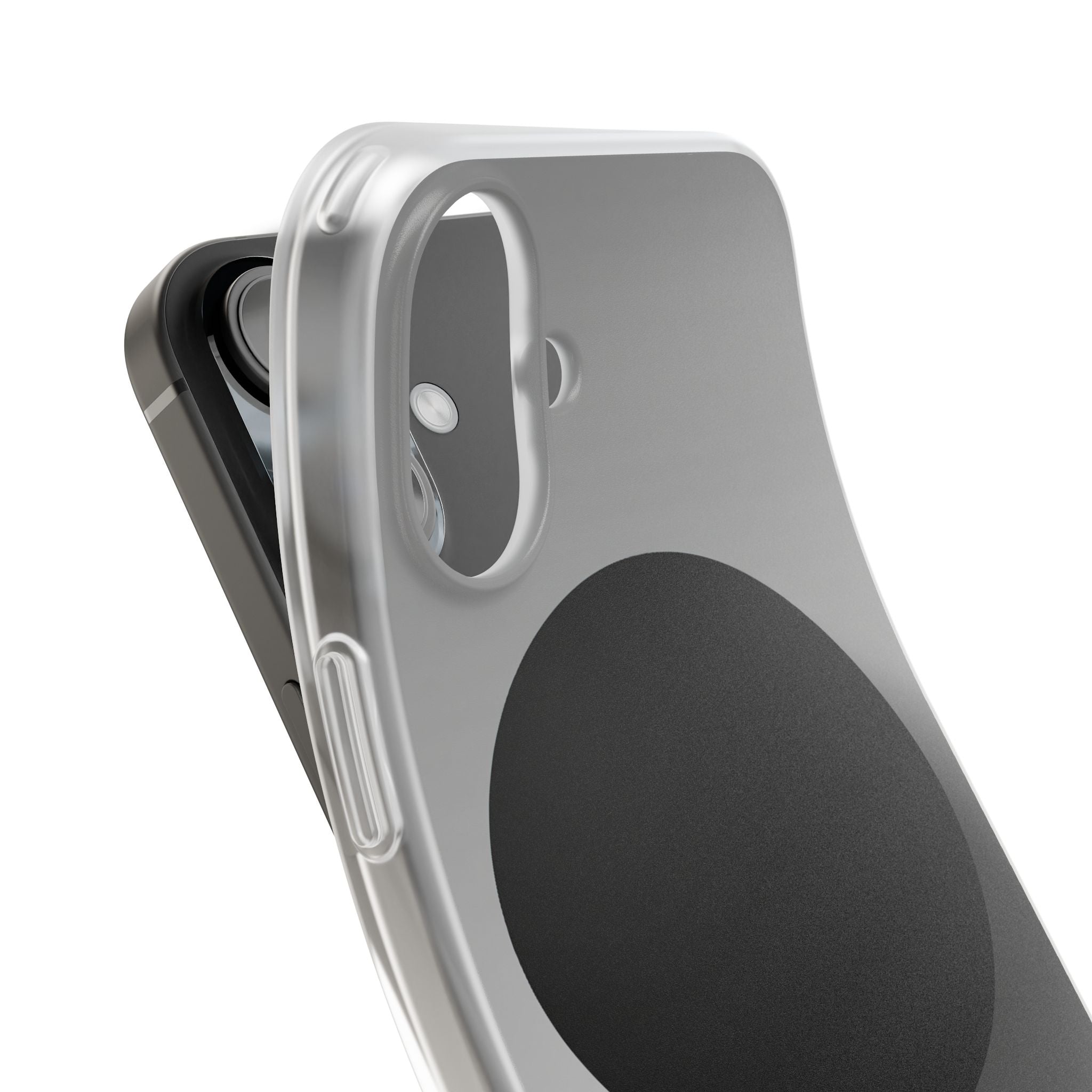 Grey Lite Phone Case for iPhone - Matte Onyx Sphere