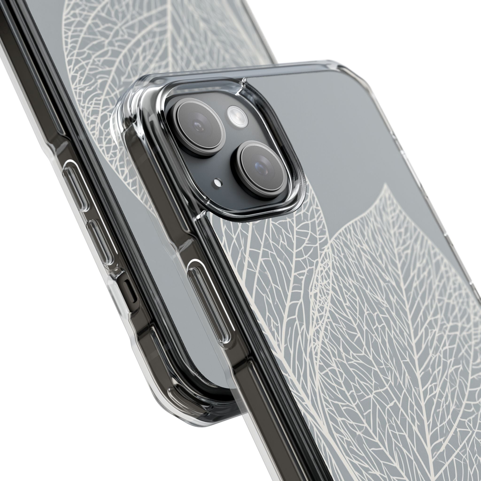 Grey Impact MagSafe Phone Case for iPhone - Frosted Ash Veins