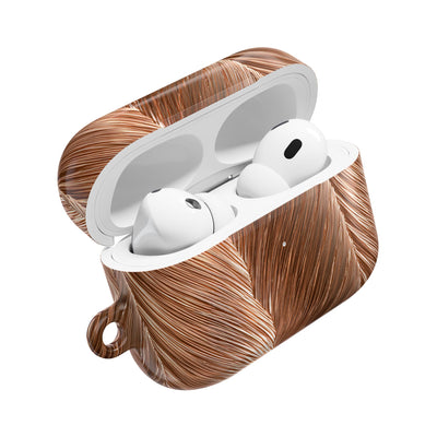 Rose Gold Weave · Hard Case for AirPods & AirPods Pro · Brown
