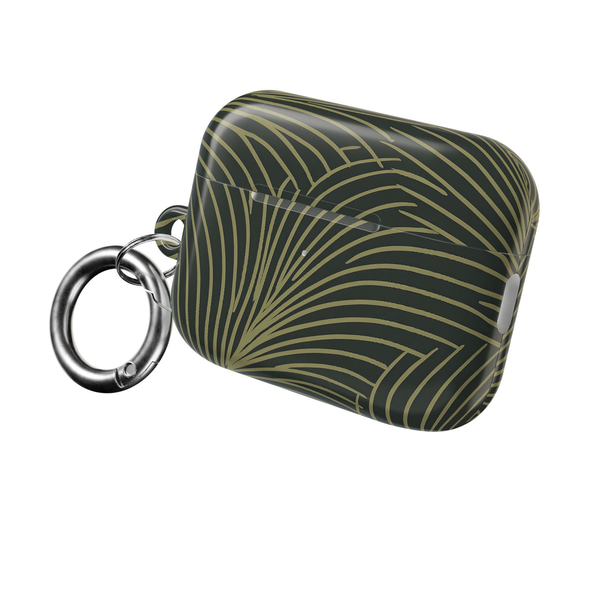Midnight Palm Frond · Hard Case for AirPods & AirPods Pro · Green