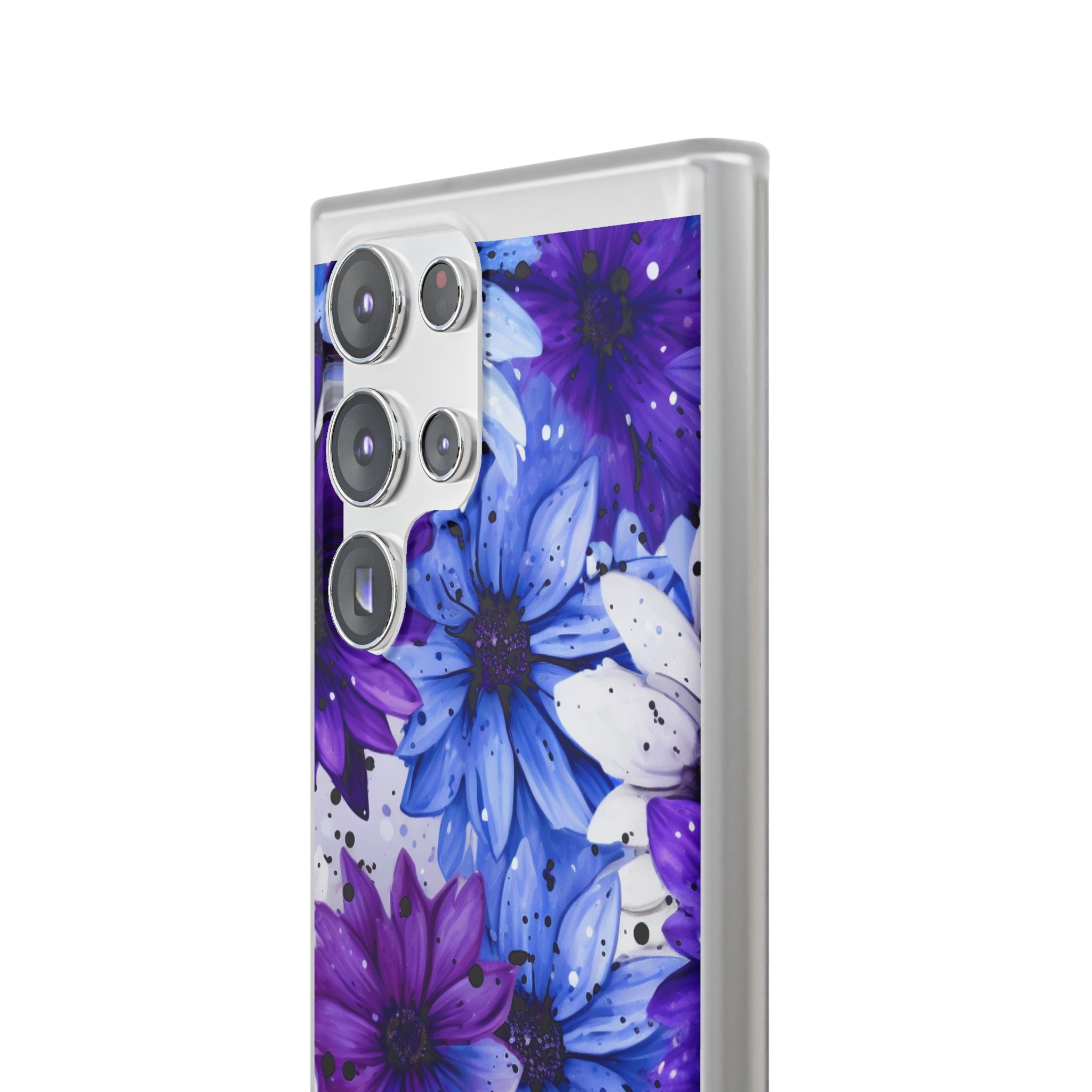 Ink Splatter Blooms · Soft Phone Case for Samsung