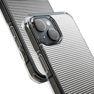 Black Impact MagSafe Phone Case for iPhone - Obsidian Halftone Flux