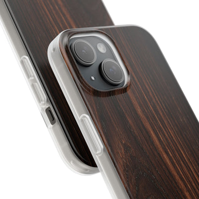 Brown Lite Phone Case for iPhone - Burnished Mahogany Grain