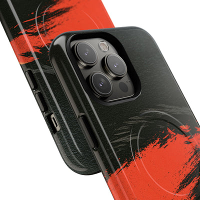 Crimson Raptor Noir · Tough 2.0 Magnetic Phone Case for iPhone · Black
