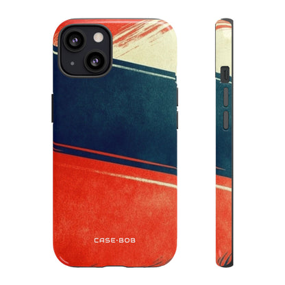Blaues diagonales Bewegungsmuster iPhone 13 Case - Tough