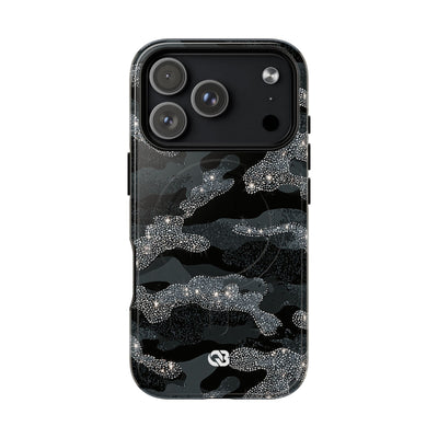 Glitter Shadow Camo · Tough 2.0 Magnetic Phone Case for iPhone · Black