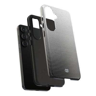 Black Tough Phone Case for Samsung - Obsidian Halftone Flux