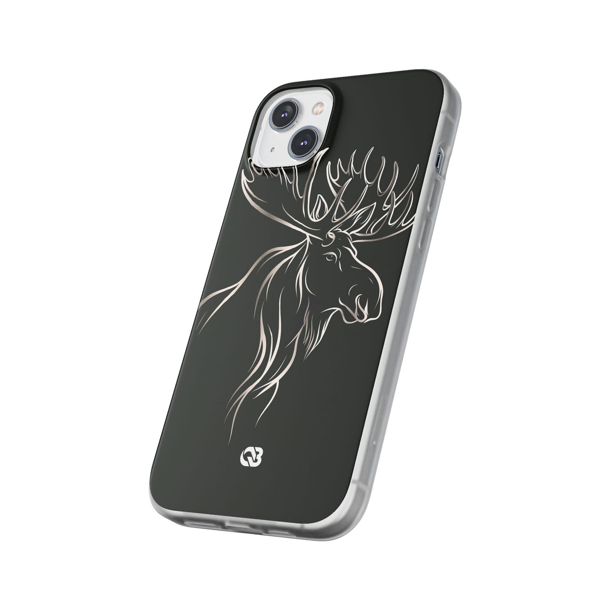 Nordic Moose Contour · Lite Phone Case for iPhone ·  Black