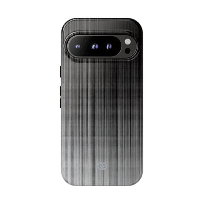 Grey Tough Phone Case for Google Pixel - Static Vertical Dither