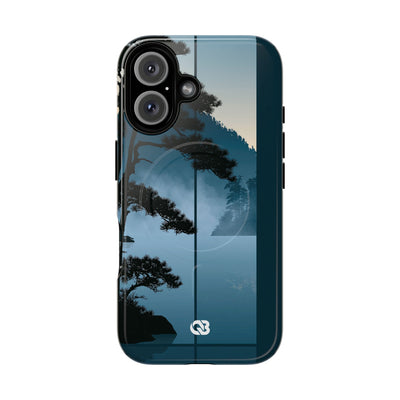Misty Pine Horizon · Tough 2.0 Magnetic Phone Case for iPhone · Teal