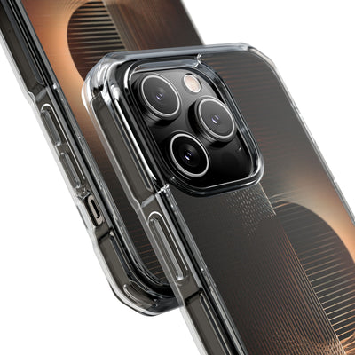 Amber Meridian · Clear Impact Magnetic Phone Case for iPhone · Black