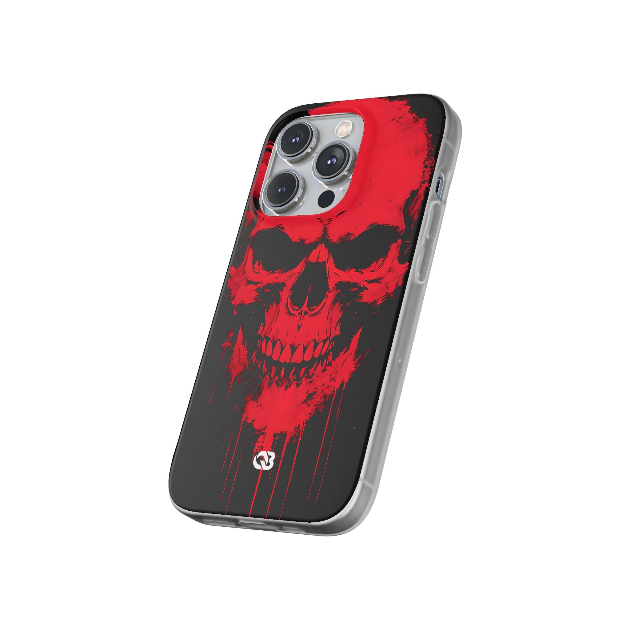 Crimson Street Skull · Soft Custodia per iPhone