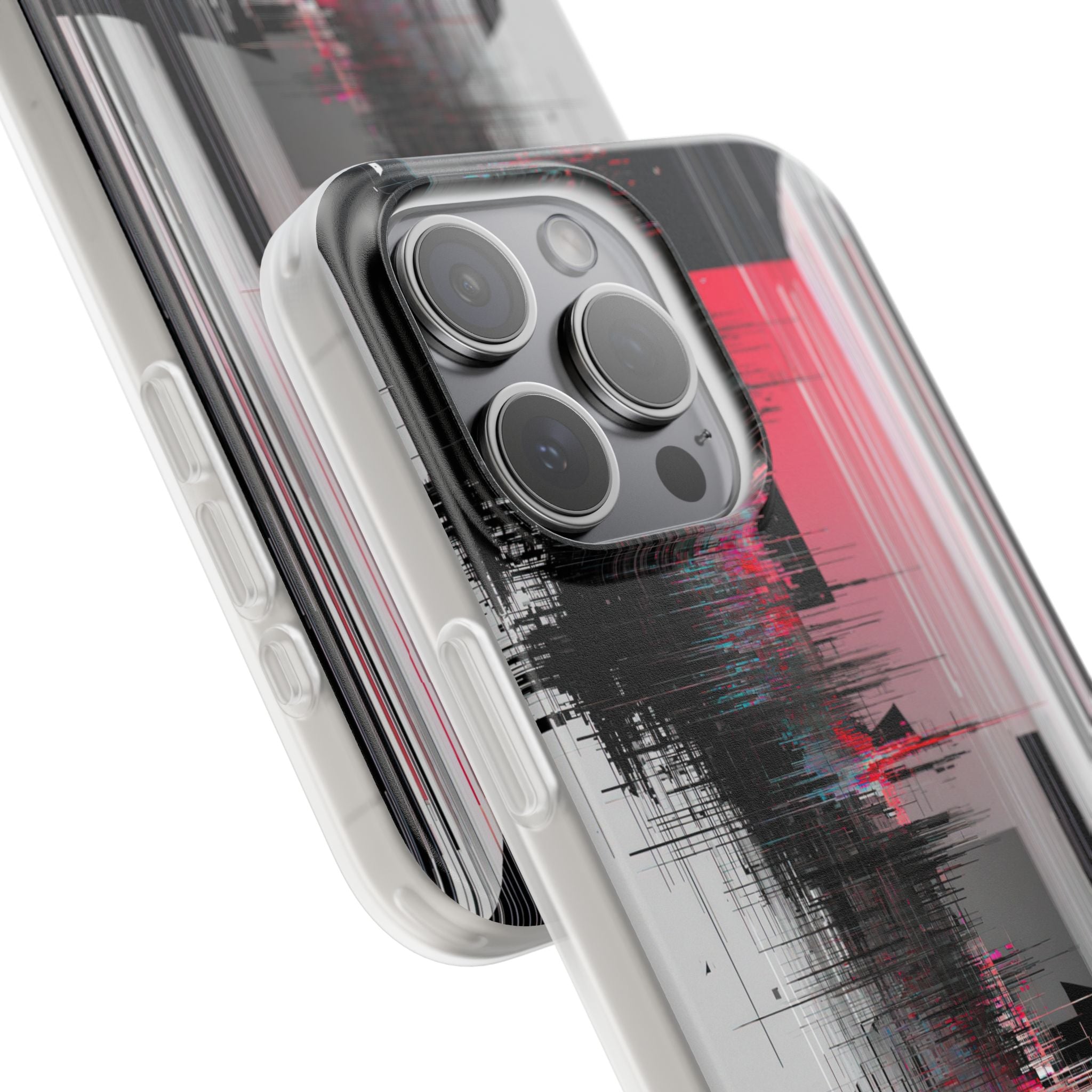 Black Lite Phone Case for iPhone - Crimson Data Leak