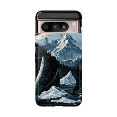 Nordic Arctic Bear · Tough Phone Case for Pixel ·  Black