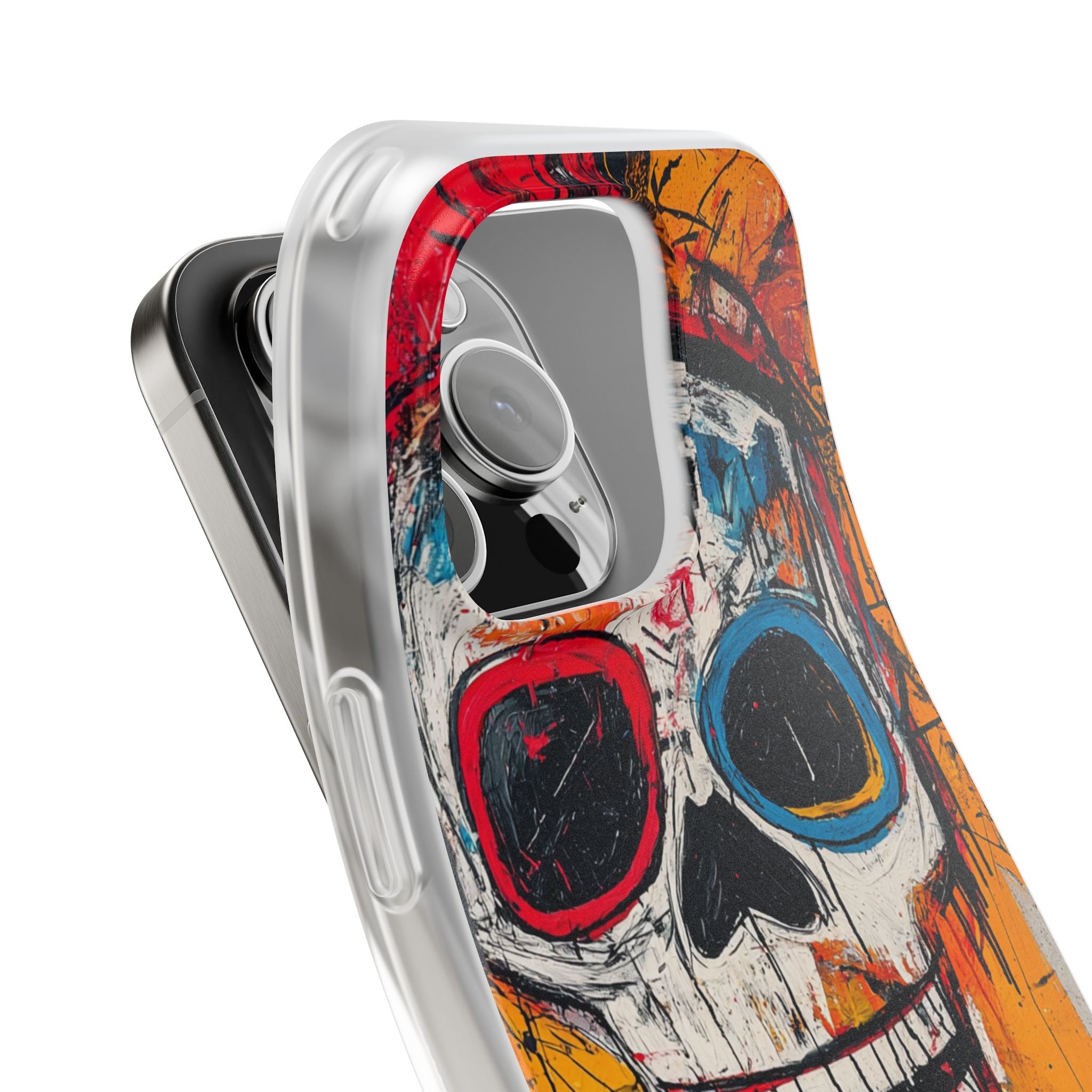 Vivid Graffiti Skull · Soft Custodia per iPhone
