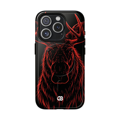 Nordic Moose Contour · Tough 2.0 Magnetic Phone Case for iPhone · Red