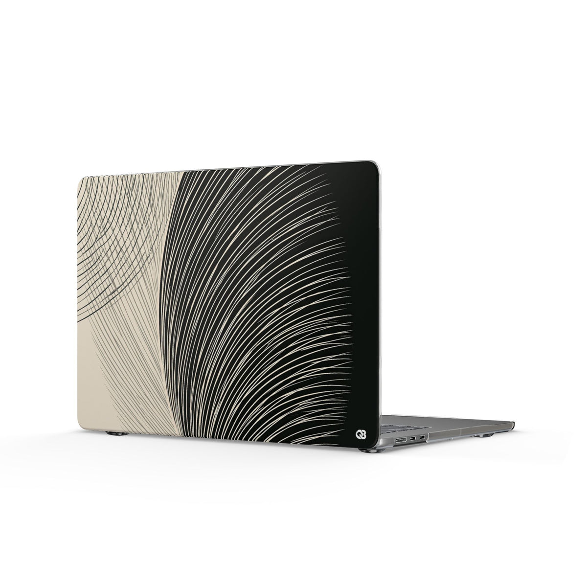 Minimal Frond Study · Clear Hard Case for MacBook · Black