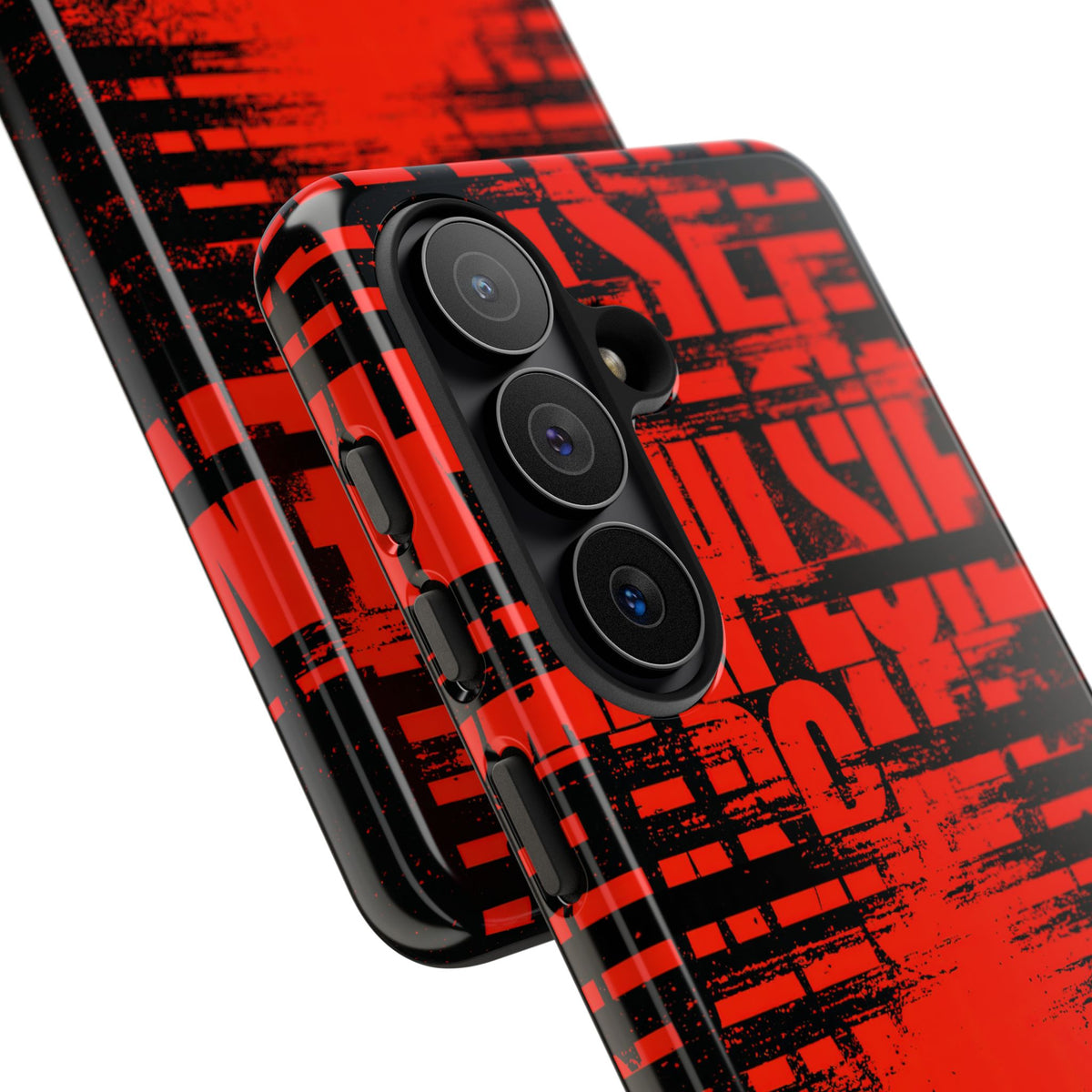 Crimson Redaction · Tough Phone Case for Samsung · Black