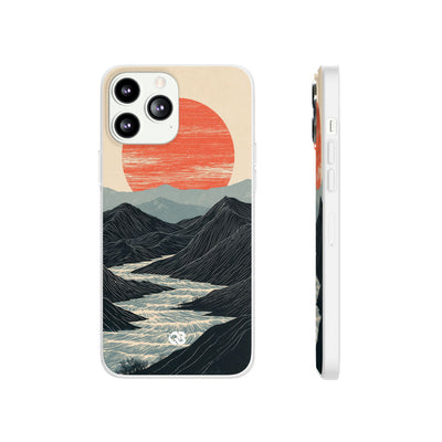 Crimson Ridge Horizon · Lite Phone Case for iPhone ·  Black