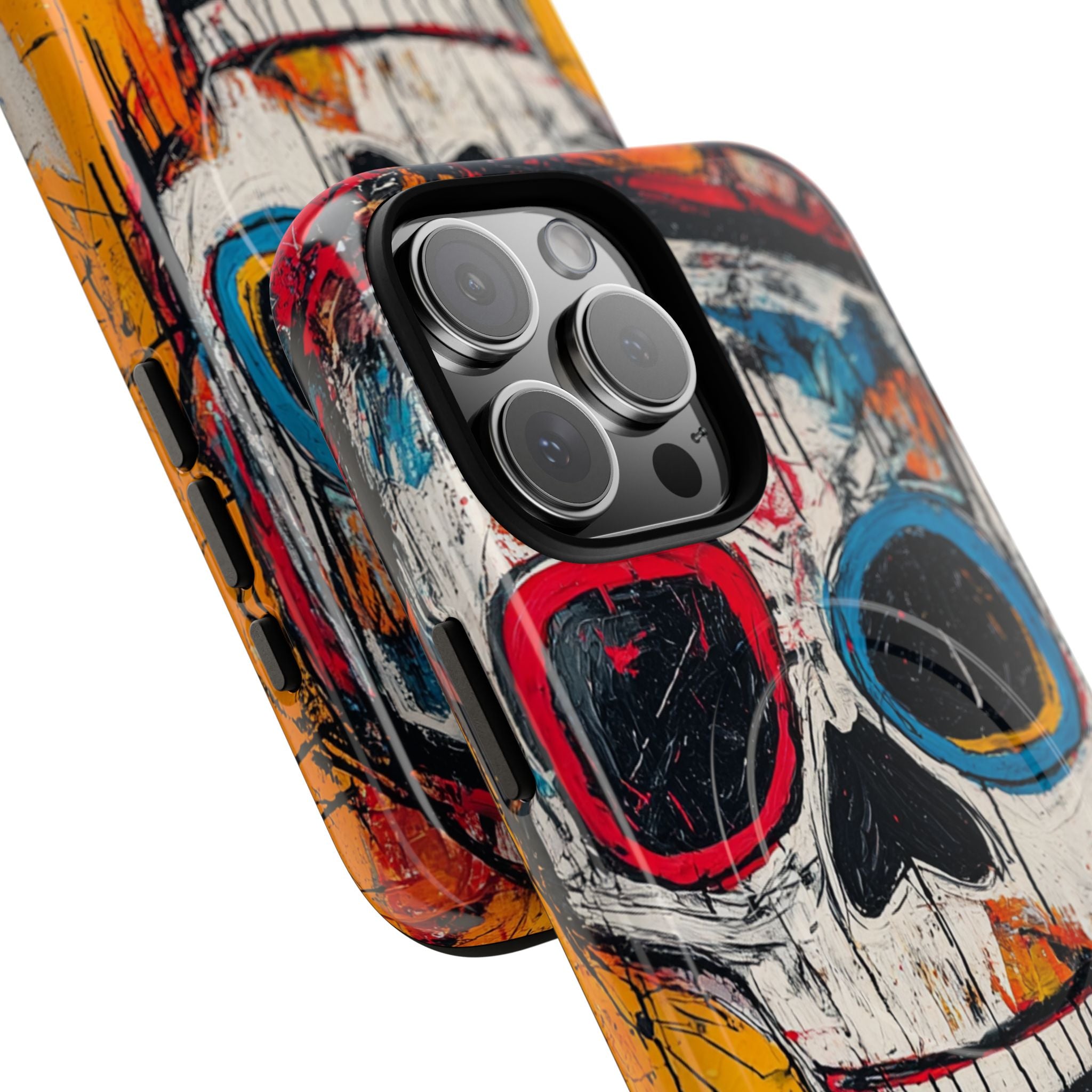 Vivid Graffiti Skull · Tough+ Handyhülle für iPhone · Magsafe