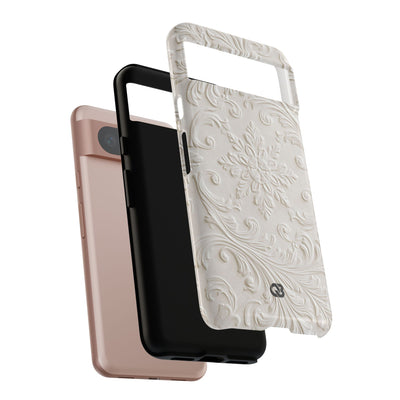 Sculpted Acanthus Relief · Tough Phone Case for Pixel ·  White