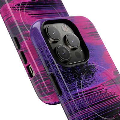 Neon Signal Shift · Tough 2.0 Magnetic Phone Case for iPhone · Purple