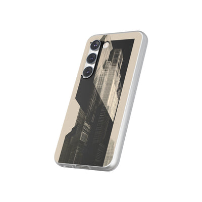 Beige Lite Phone Case for Samsung - Monolith Urban Grid