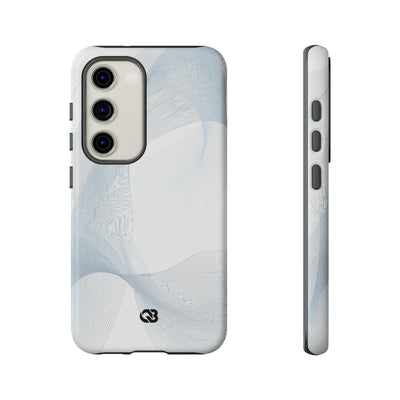 White Tough Phone Case for Samsung - Arctic Line Current